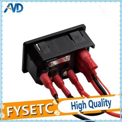 The Power Switch 220V/110V 15A Short Circuit Protection Safety Switch Power Socket For 3D Printer Parts