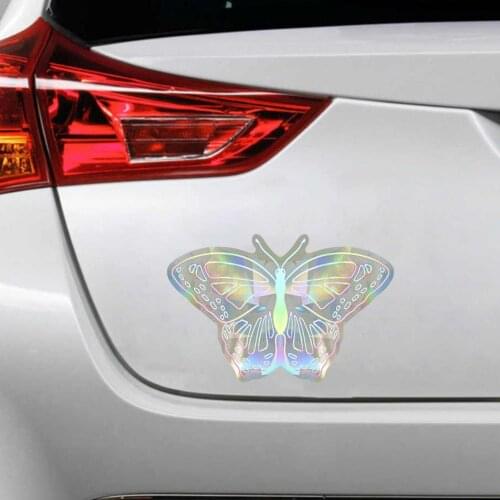 Auto Car Sticker 3D Reflective Sticker Butterfly Graffiti Car Laptop Decorative Stickers Car Window Door Decal Car Stickers