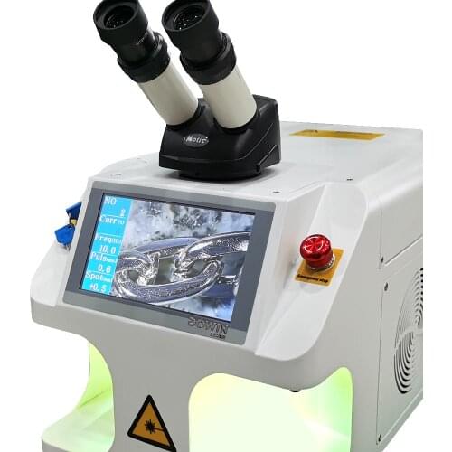 LCD Yag Spot Welder 100w Metal Jewelry Gold Silver Ring Necklace Chain Repair Laser Welding Machine