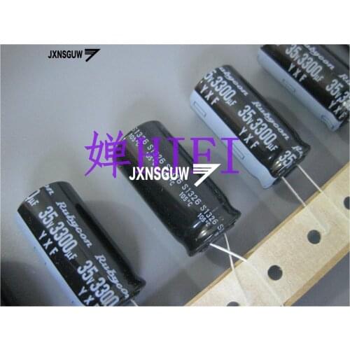 10PCS NEW RUBYCON YXF 35V3300UF 18X35MM Aluminum electrolytic capacitors 3300uF/35v 105 degrees 3300UF 35V
