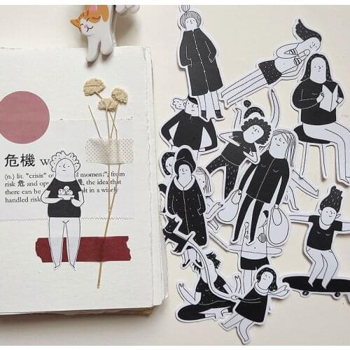 15pcs Living in new york illustration stickers/Scrapbooking Stickers /Decorative Sticker /DIY Craft Photo Albums