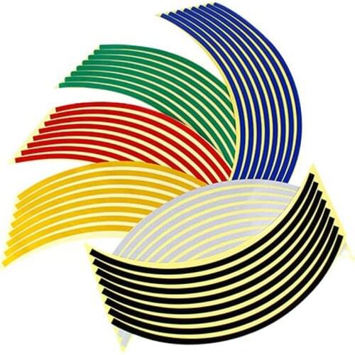 18 Inch Universal Wheel Rim Sticker for Ktm Vespa Ducati Car Motorcycle Motocross Night Reflective Accessories MT07 MT09 MT10