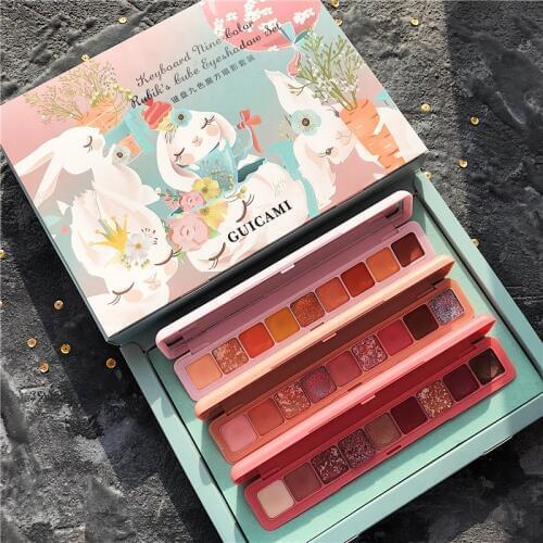 3PCS/SET Keybord Gift Box Makeup Palette Glitter Shimmer Matte Eyeshadow Pallete Metallic Diamond Maquiagem Eyeshadow Palette