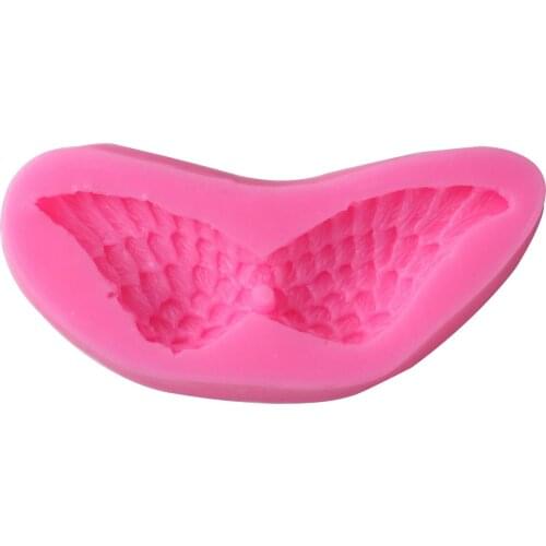 3D Angel Wings Baking Mold DIY Cakes Decorating Tools Non Stick Silicone Chocolate Bake Mould Birthday Wedding Pastry Decoration