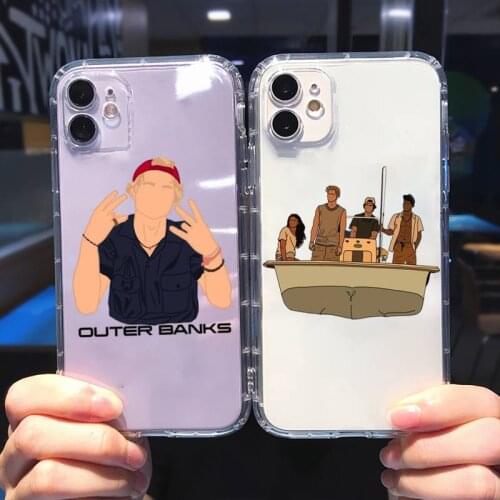 Outer Banks-Livin' The Pogue Life Phone Case Transparent soft For iphone 5 5s 5c se 6 6s 7 8 11 12 plus mini x xs xr pro max
