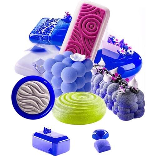 Meibum 29 Types Cloud-Shaped Mousse Baking Mould Non-Stick Silicone Mold Heart Cake Decorating Tools Reusable Kitchen Bakeware