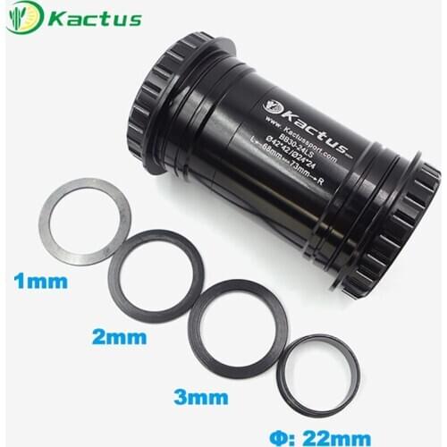 KACTUS TECH bicycle ceramic bottom bracket Press Fit BB30 to 24mm 22mm lock for 68mm road 73mm mtb mountain bike cycling parts