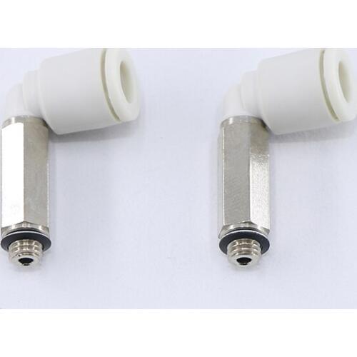 KJW SMC type white pneumatic joint KJW / 3/03/4/04/6 / 06-M3 / M5 miniature threaded elbow pneumatic air pipe joint
