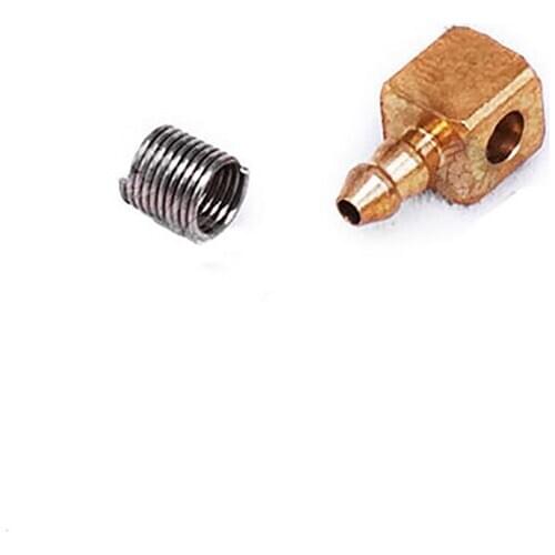 Brass Pipe Tube Welding Parts Nozzle Straight Bend Nozzle for Excavator Truck Model Hydraulic Parts
