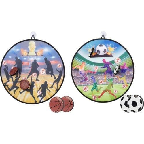 Throwing Ball Target Set Indoor Throwing Dart Board Sticky Ball Dartboard Game Parent-child Game Toy Set