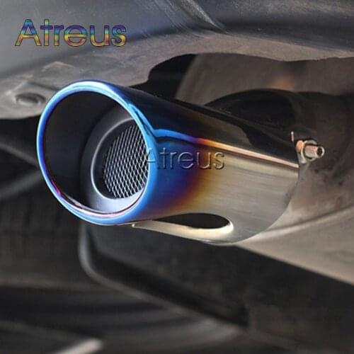 1PCS Car Exhaust Muffler Pipe Tip Covers For Kia RIO K2 Ford Focus 2 Focus 3 Silencer Decorate Accessories