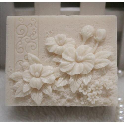 Wholesale!!!1pcs Small Flowers (ZX250) Silicone Handmade Soap Mold Crafts DIY Silicone Mould