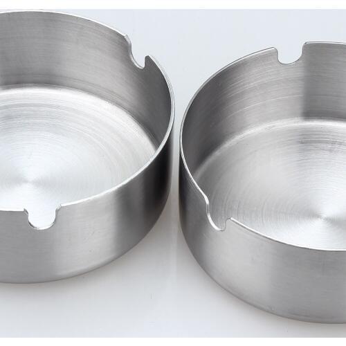 Stainless steel ashtray thickening Metal smoke cup Bar Internet Bar Living room KTV