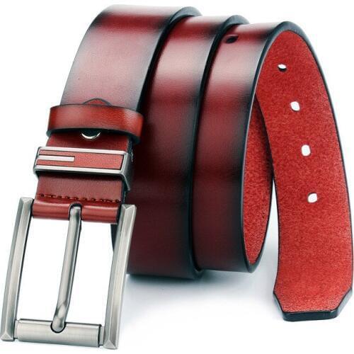 Retro Pin Buckle Belts for Women Men Leather Belt Luxury Designer Quality PU Belts for Men Super Fiber Male Jeans Strap w/3.7cm