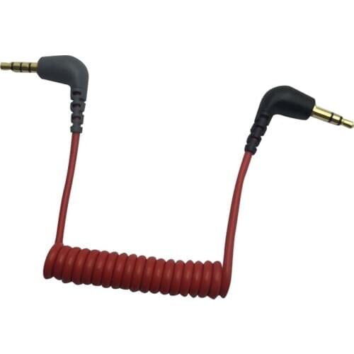 Replacement 3.5mm TRS to 3.5mm TRRS Adapter Cable for iPhone RODE Sc7 By VIDEOMIC GO Video Micro-type Mics