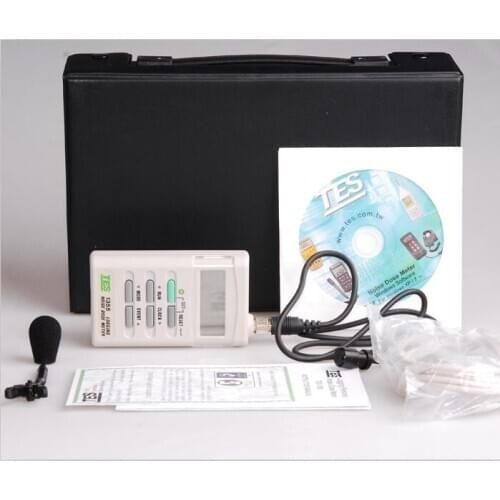 TES1355 RS-232 Datalogging Sound Level Tester Noise Dose Meter 70-140dBA TES-1355