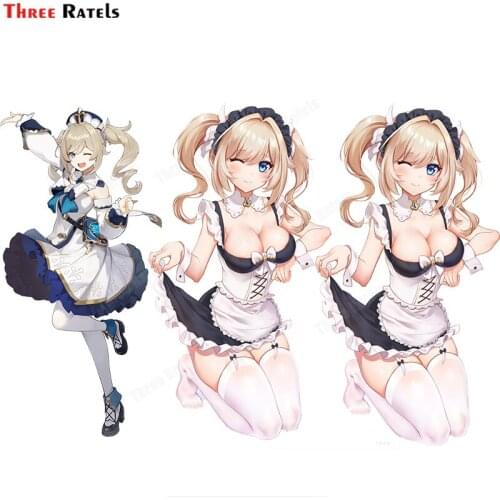 Three Ratels A456 Barbara Genshin Impact Computer Laptop Skin Phone Cove Decor Decal Girls Favorite Anime Cartoon Characters