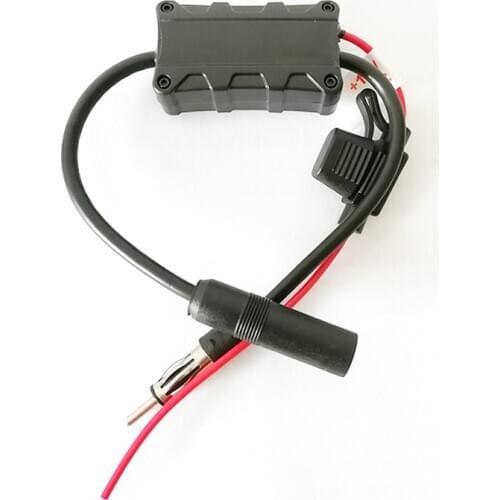 Universal 12V Car FM Radio Stereo Antenna Signal Amplifier Booster Receiver Fuse