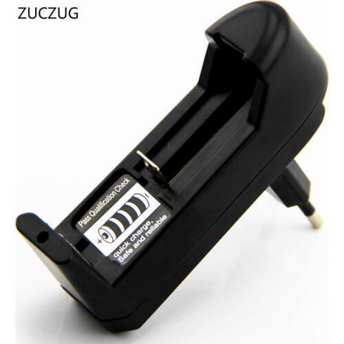 ZUCZUG EU Plug Ajustable Universal Battery Charger Charging For 3.7V 18650 16340 14500 Li-ion Rechargeable Battery 1PC