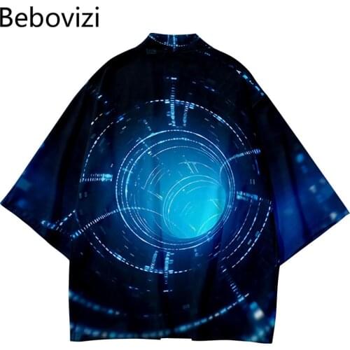 Streetwear Cardigan Women Men Harajuku Haori 2021 Plus Size XXS-6XL Geometry Loose Japanese Cosplay Kimono Top Yukata Clothes