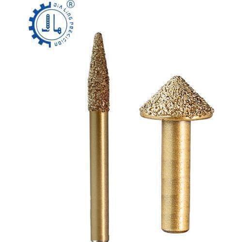 JIALING 1 pc Cnc finger milling cutter diamond router bits for stone granite