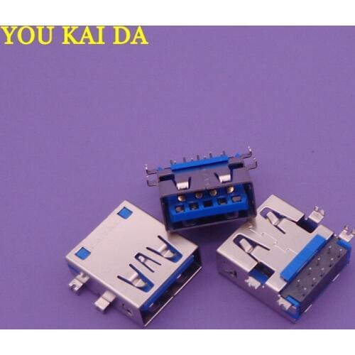 10pcs/lot USB 3.0 Port Socket for Asus X200CA X200MA for HP 9470M Laptop 3.0 USB Jack Connector