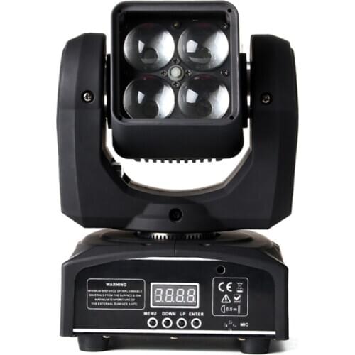 2pcs/lot led mini projector 4x10W led super beam moving head dmx stage lighting for ktv bar party show
