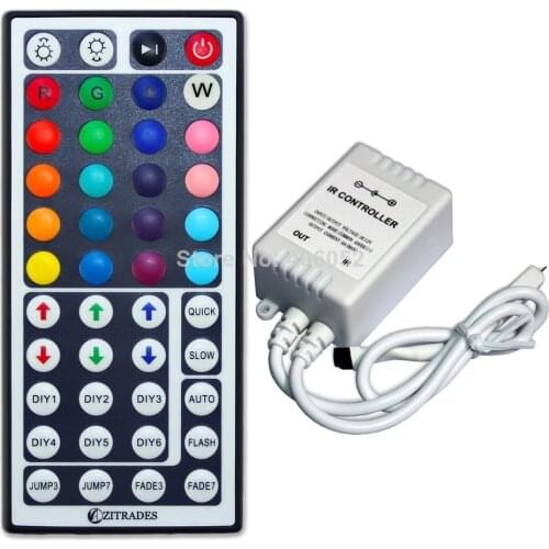 4set/lot 12V 44Key IR Remote Controller for SMD 3528 5050 RGB LED SMD Strip Lights, free shipping