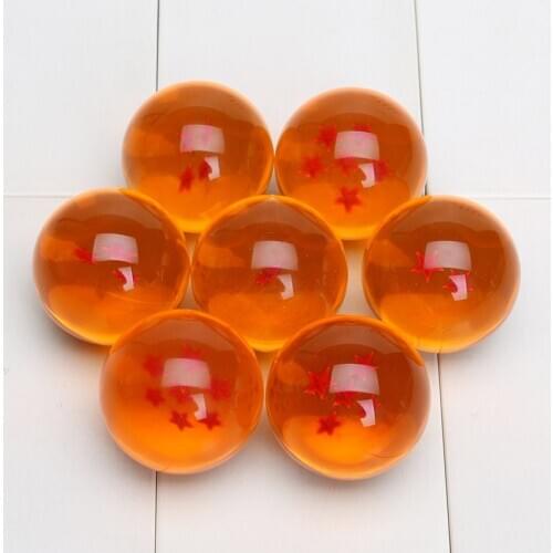 4cm Anime 7 Stars Crystal Ball One Star Dragon Rubber opp bag