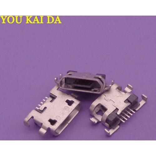 50pcs Micro mini 5P USB jack for HUAWEI Lenovo zte D10 Sink Type Charging Charger Port Connector Dock plug Socket replacement