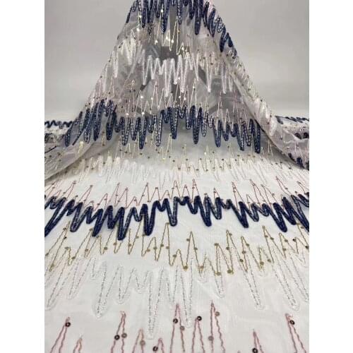 African mesh lace fabric 5yard latest Nigerian lace fabric 2020 dress high quality tulle lace fabric D37421