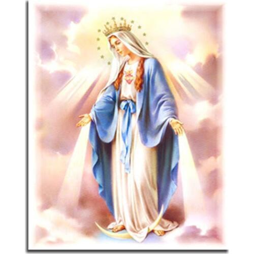 Peter ren Diamond painting religion Our Lady Diamond embroidery mosaic Full square Rhinestones for needlework Looked at beings