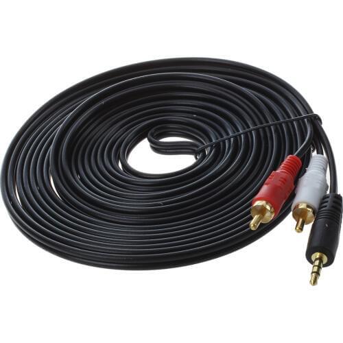 Fasdga Cable SCLS 5m jack Cinch AUX audio cable 3.5mm jack on 2 * RCA plug cable