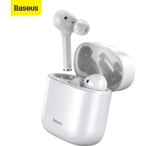 Baseus W06 True Wireless Earphones Bluetooth 5.0 APT-X Audio In Ear Bud Two-Sided Wireless Charging Noise Canceling Headset