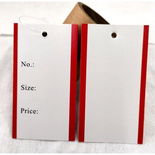 200pcs clothes paper hanging board tags price sale size mark tag/Clothing paper label, label plate, price label
