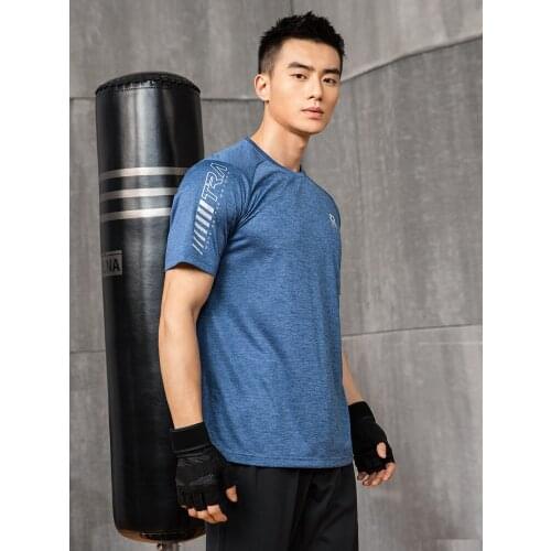 Brand Quality Men T-shirt Fashion Design Slim Fit Soild T-shirts Male Tops Tees Short Sleeve T Shirt For Men GYM 01