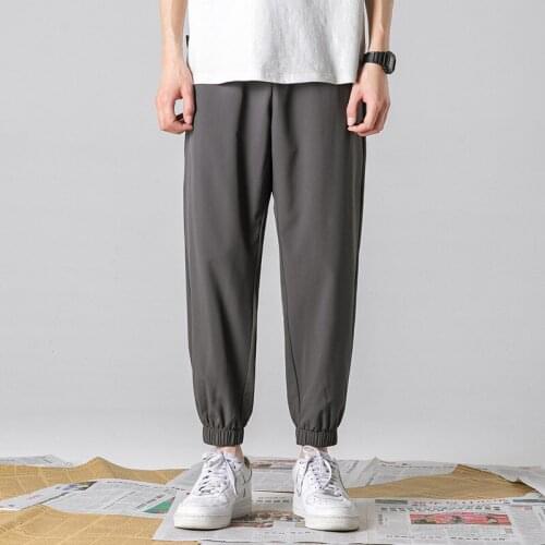 2021 Summer Mens Fashion Breathable Casual Pants Loose Sports Hip Hop Sweatpants Cargo Pants Mens Steetwear Trousers