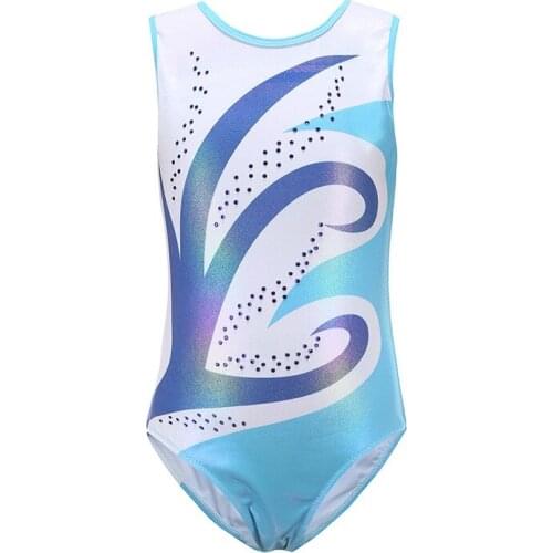 Kids Ballet Gymnastics Suit Sleeveless Leotards Dance Practice Clothes Girls Body Suit Gimnastic Costume MK