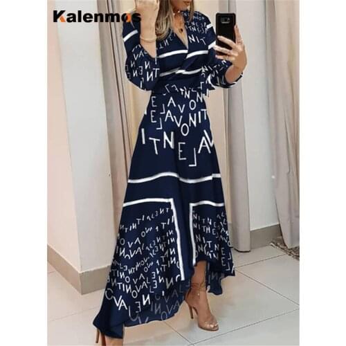 Elegant Dress Women Long Dresses Vintage Vestidos Long Sleeve Slim High Waist Work Sexy Party Feminino Vestidos Beach Vacation
