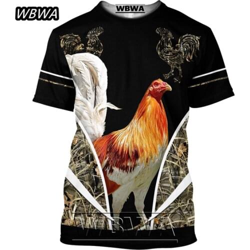 WBWA ROOSTER RANCH GRASS 3d all over Printed men t shirt hip hop Fashion Short sleeve shirt summer streetwear Unisex tshirt tops