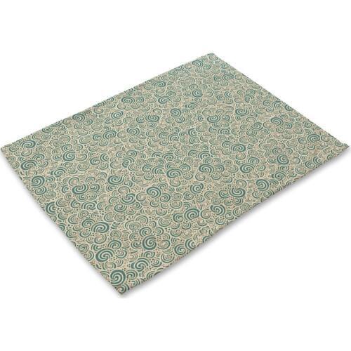 Geometric Placemat Cotton Linen Table Mats Cute Triangle Pattern Placemats For Children Kids Kitchen Dining Place Mats Pads