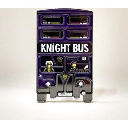 Classic Movie Knight Bus Enamel Brooch Pin Backpack Hat Bag Collar Lapel Pins Badges Women Mens Fashion Jewelry Accessories