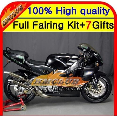 Body For Aprilia RS250 95-97 RS 250 RSV 8HM10 ALL Black RSV250 95 96 97 1995 1996 1997 RSV250R RS-250 Fairing Green line blk