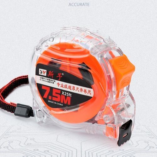 5M/7.5M Metric System Auto Lock Measurement Tape Drop-resistant Wear-resistant and Waterproof Measuring Tape Measuring tool