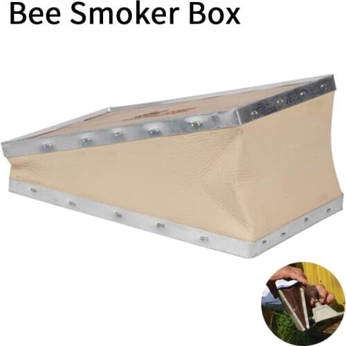 Micro Bee Smoker Bombs Box Leather Below Beekeeping Equipment Apiculture For Beekeeper Tool Smoke Sprayer