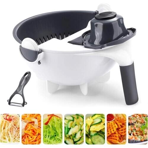 Multifunctional vegetable slicer Patato Carrot Shred Cutter Grater Kitchen Tool Non-Slip Base household Potato Chip Slicer