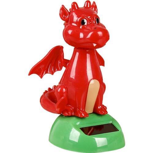 New Innovative Solar Car Decoration Solar Shaking Head Dinosaur Car Pendant Car Interior Cartoon Gift Universal