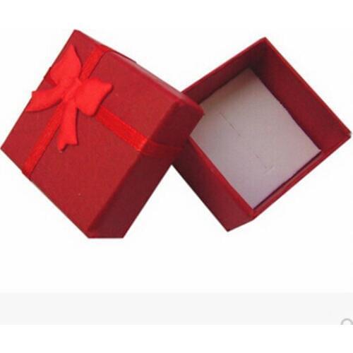 Wholesale Red Rings Box Gift Box Fashion Box for Jewelry Display Packaging Jewelry Box Earrings/Pendant