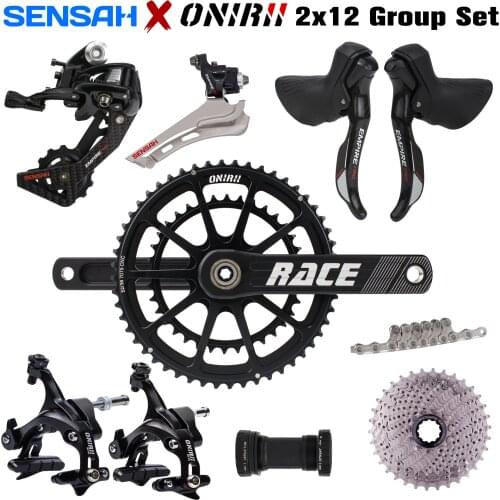 SENSAH EMPIRE PRO 2x12 Speed 24s ONIRII RACE Crank BIKE Road Bicycle Groupset Carbon Fiber Shifter Rear Derailleur UT R7000 New