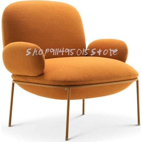 Nordic Simple Modern Living Room Bedroom Balcony Single Chair Fabric Leisure Creative Designer Single Small Sofa Chair